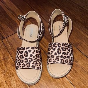 🆕 Cheetah Platform Sandals